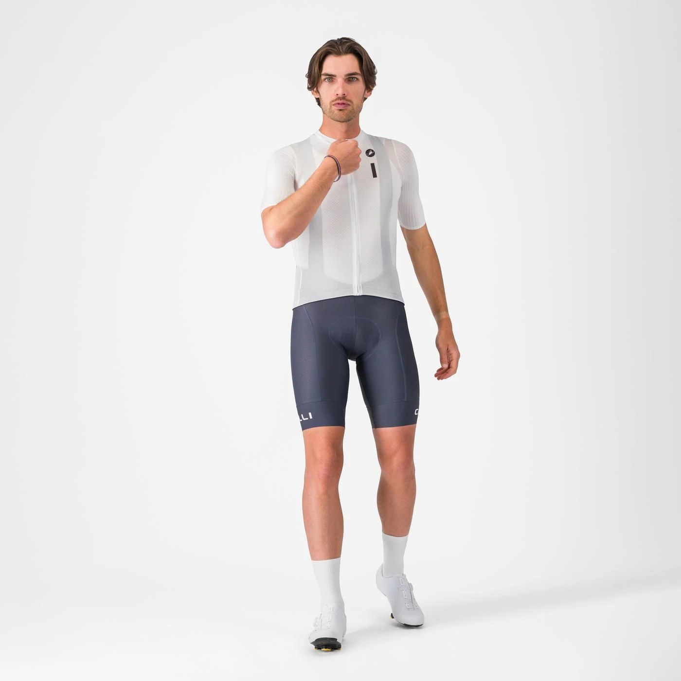 5. Pantaloni scurti cu bretele Castelli Competizione 2, pentru barbati, albastru twilight XL XL, Bleumarin