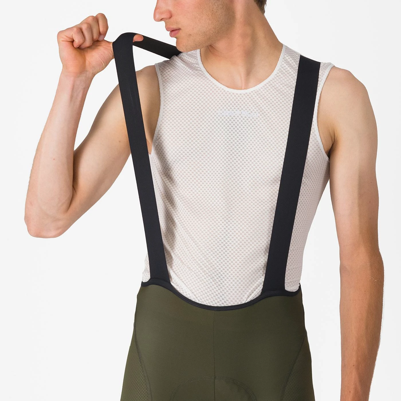 6. Pantaloni scurti cu bretele Castelli Competizione 2, pentru barbati, verde inchis, L Verde inchis, L