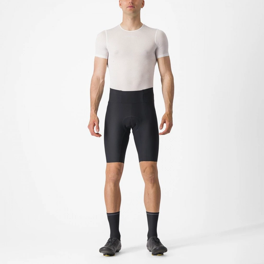 1. Pantaloni scurti Castelli Espresso, pentru barbati, negru, XXL Negru, XXL