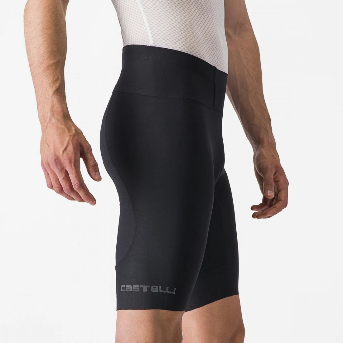 6. Pantaloni scurti Castelli Espresso, pentru barbati, negru, XXL Negru, XXL