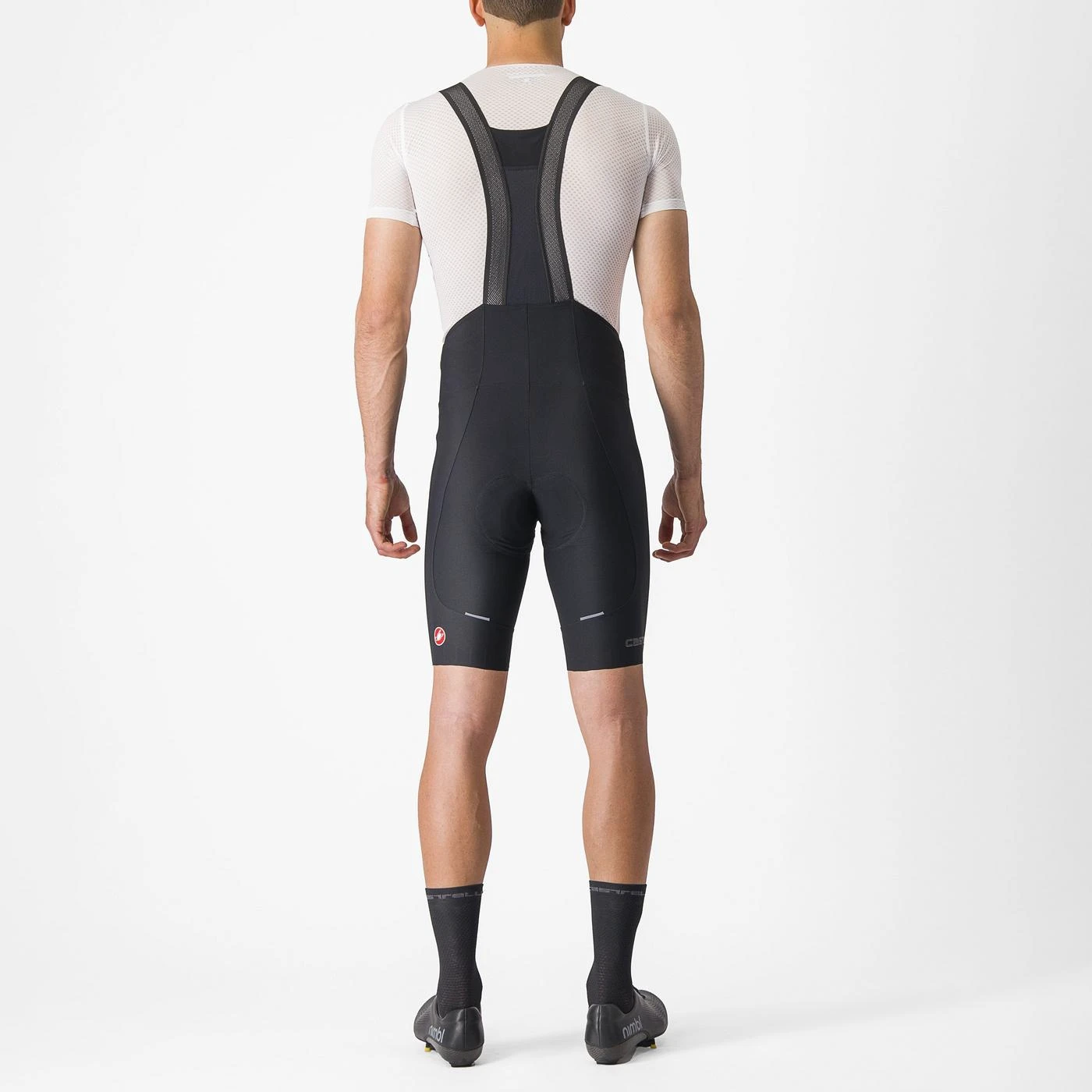2. Pantaloni scurti cu bretele Castelli Espresso, pt barbati, negru, S Negru, S