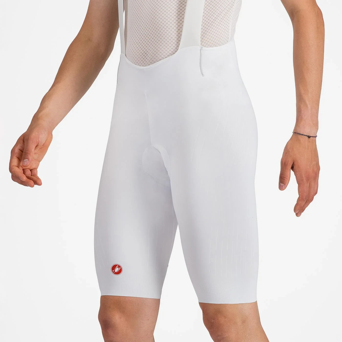 3. Pantaloni scurti cu bretele Castelli Free Aero Race S, pentru barbati, alb, XXXL Alb, XXXL