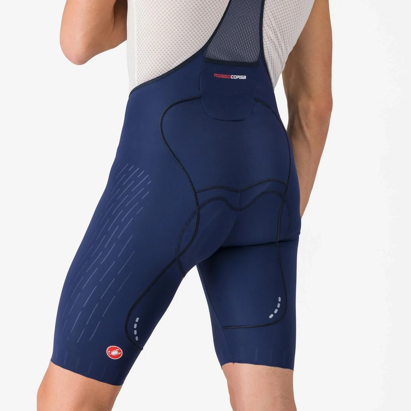 5. Pantaloni scurti cu bretele Castelli Free Aero Race S, pentru barbati, albastru belgian, L Albastru Belgian, L
