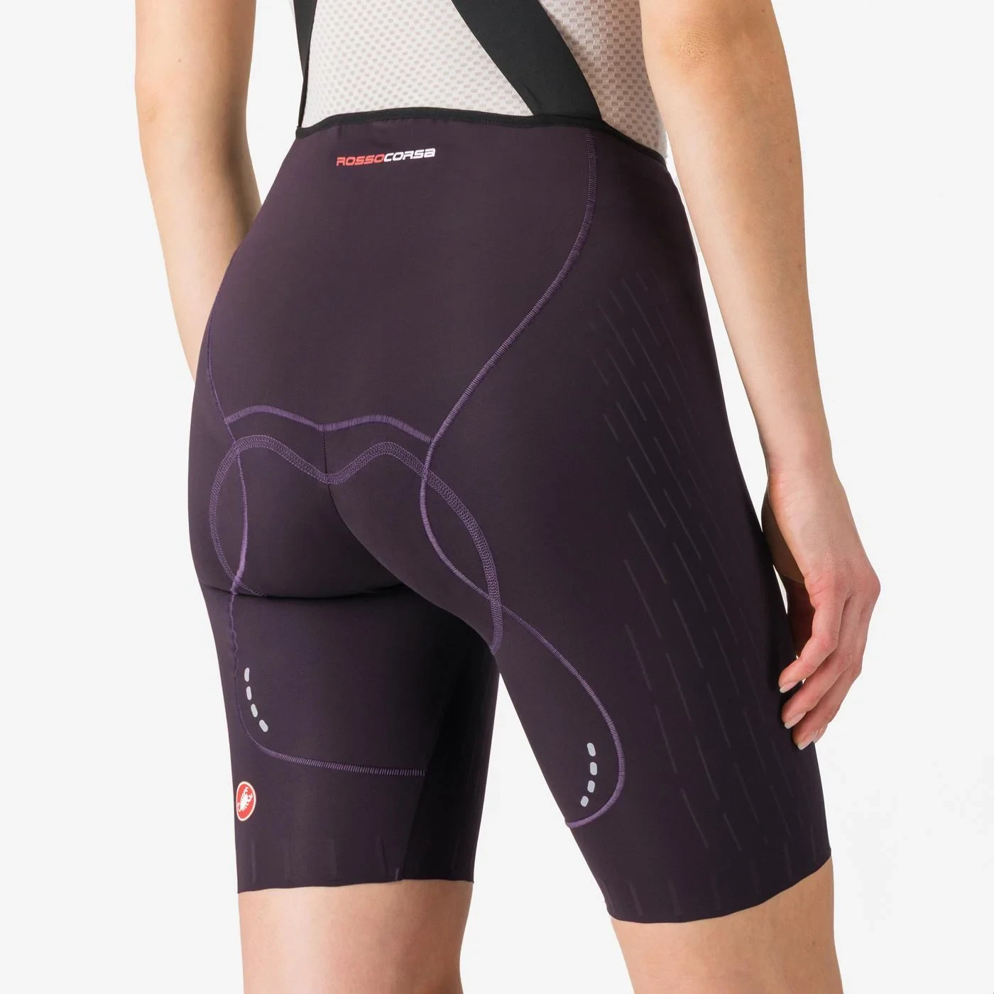 6. Pantaloni scurti cu bretele Castelli Free Aero Race S W, pentru femei, mov nocturn inchis, XS Mov Nocturn Inchis, XS