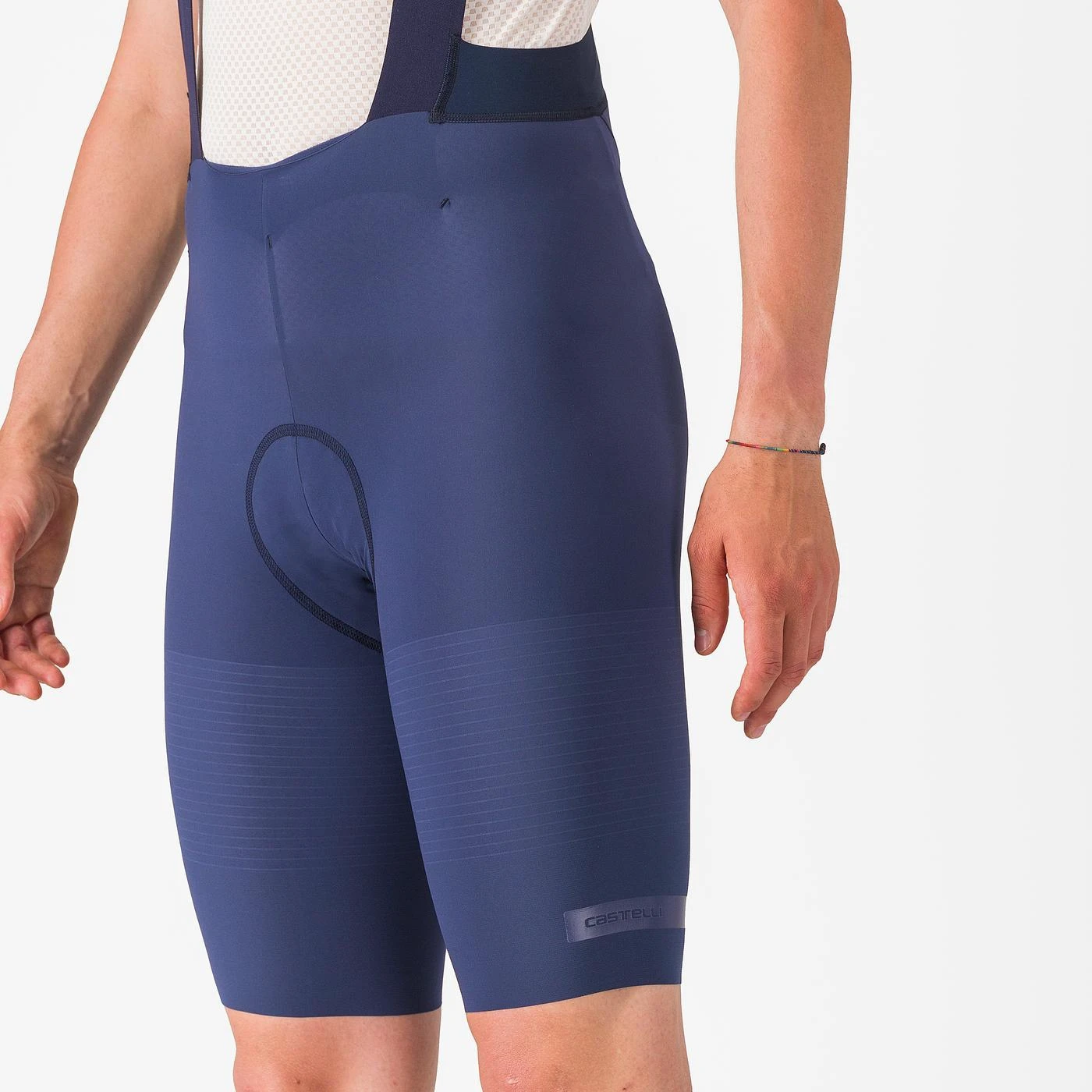 7. Pantaloni scurti cu bretele Castelli Premio EVO, pentru barbati, albastru belgian, XXXL Albastru Belgian, XXXL