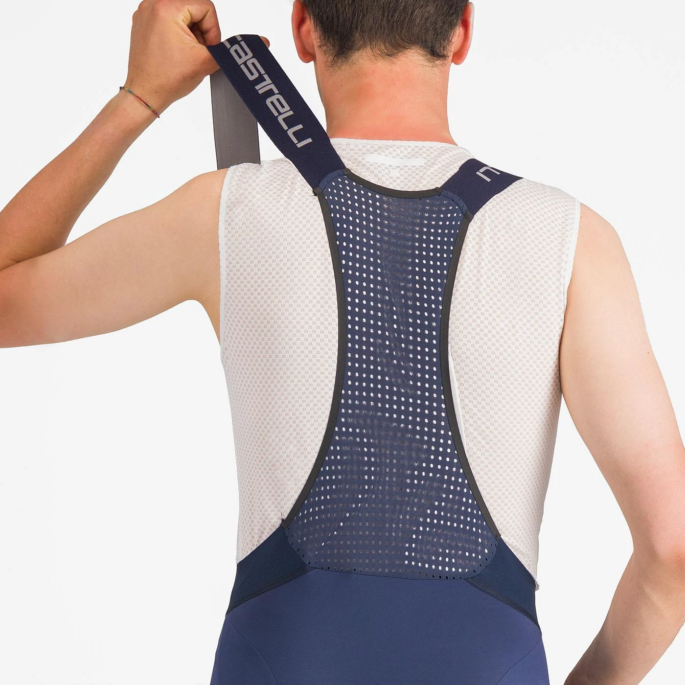 6. Pantaloni scurti cu bretele Castelli Premio EVO, pentru barbati, albastru belgian, XXXL Albastru Belgian, XXXL