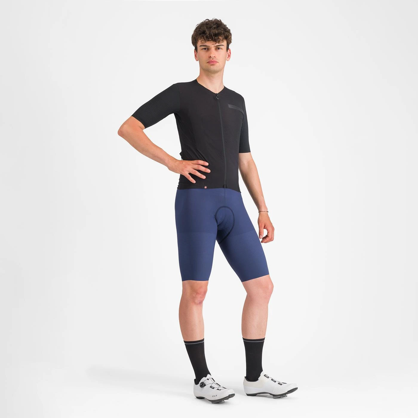 3. Pantaloni scurti cu bretele Castelli Premio EVO, pentru barbati, albastru belgian, XXXL Albastru Belgian, XXXL