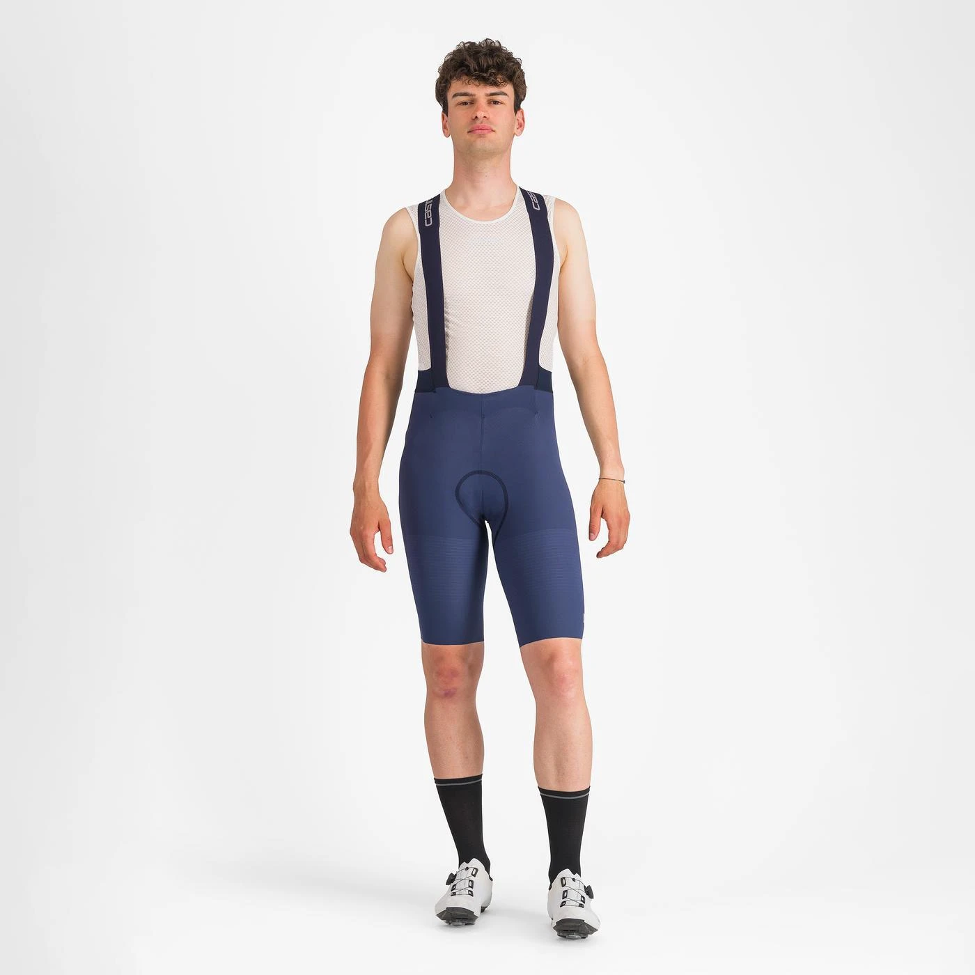4. Pantaloni scurti cu bretele Castelli Premio EVO, pentru barbati, albastru belgian, XXXL Albastru Belgian, XXXL