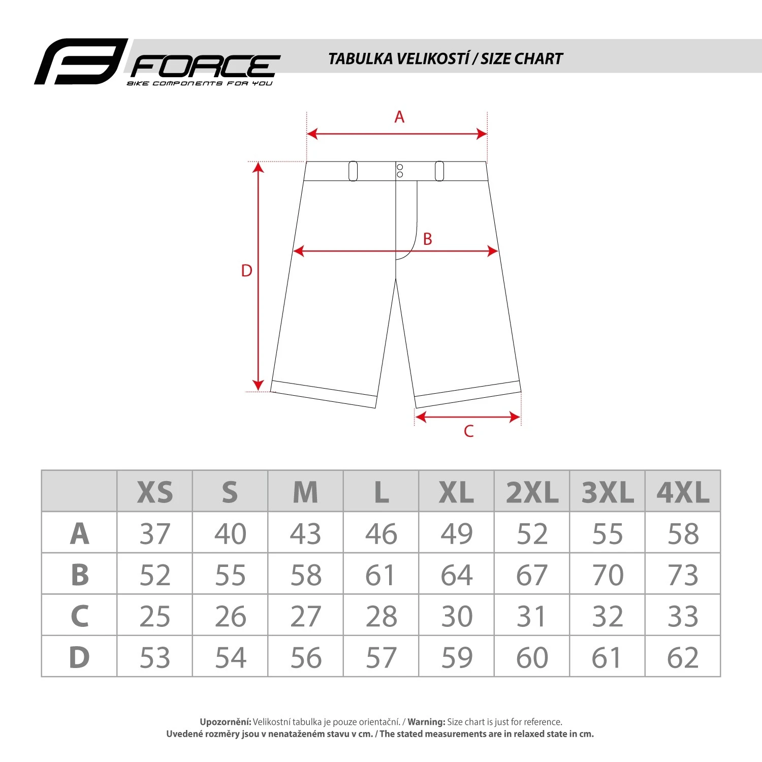 6. Pantaloni Scurti Force Mount MTB Negri XXXL XXXL, Negru