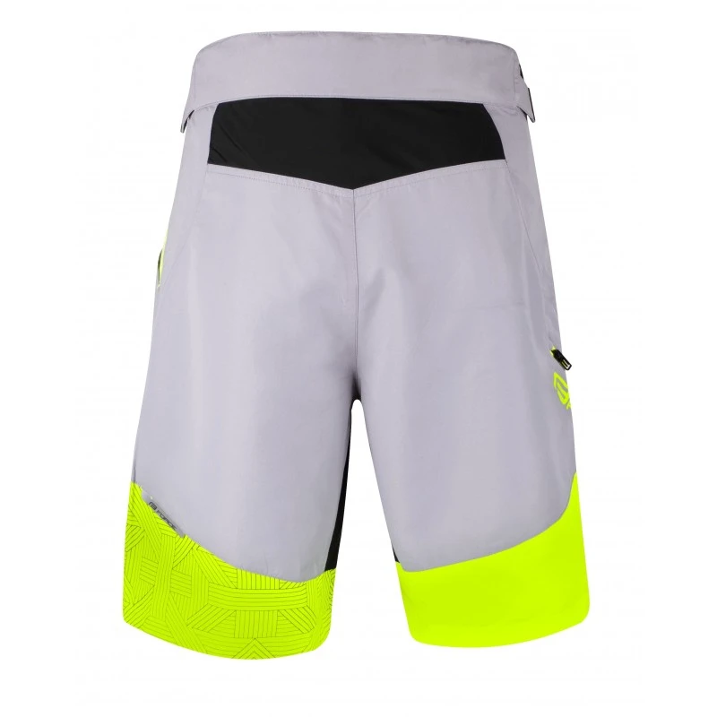3. Pantaloni scurti Force Storm pana la talie cu bazon, gri fluo XXL XXL, Gri/Galben fluo
