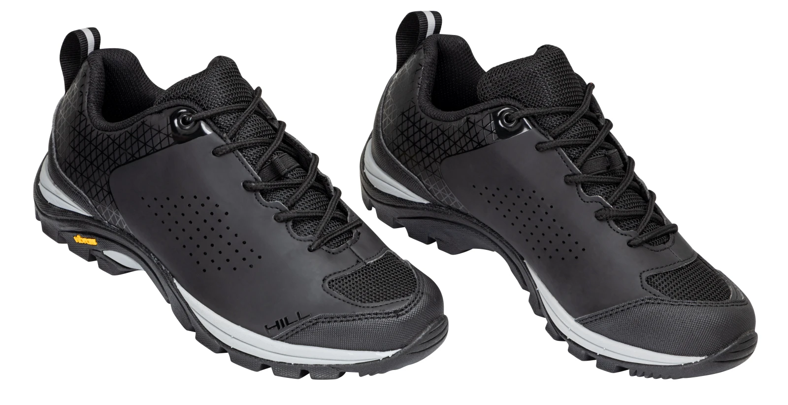 2. Pantofi ciclism Force Hill Vibram, negru, 45 Negru, 45