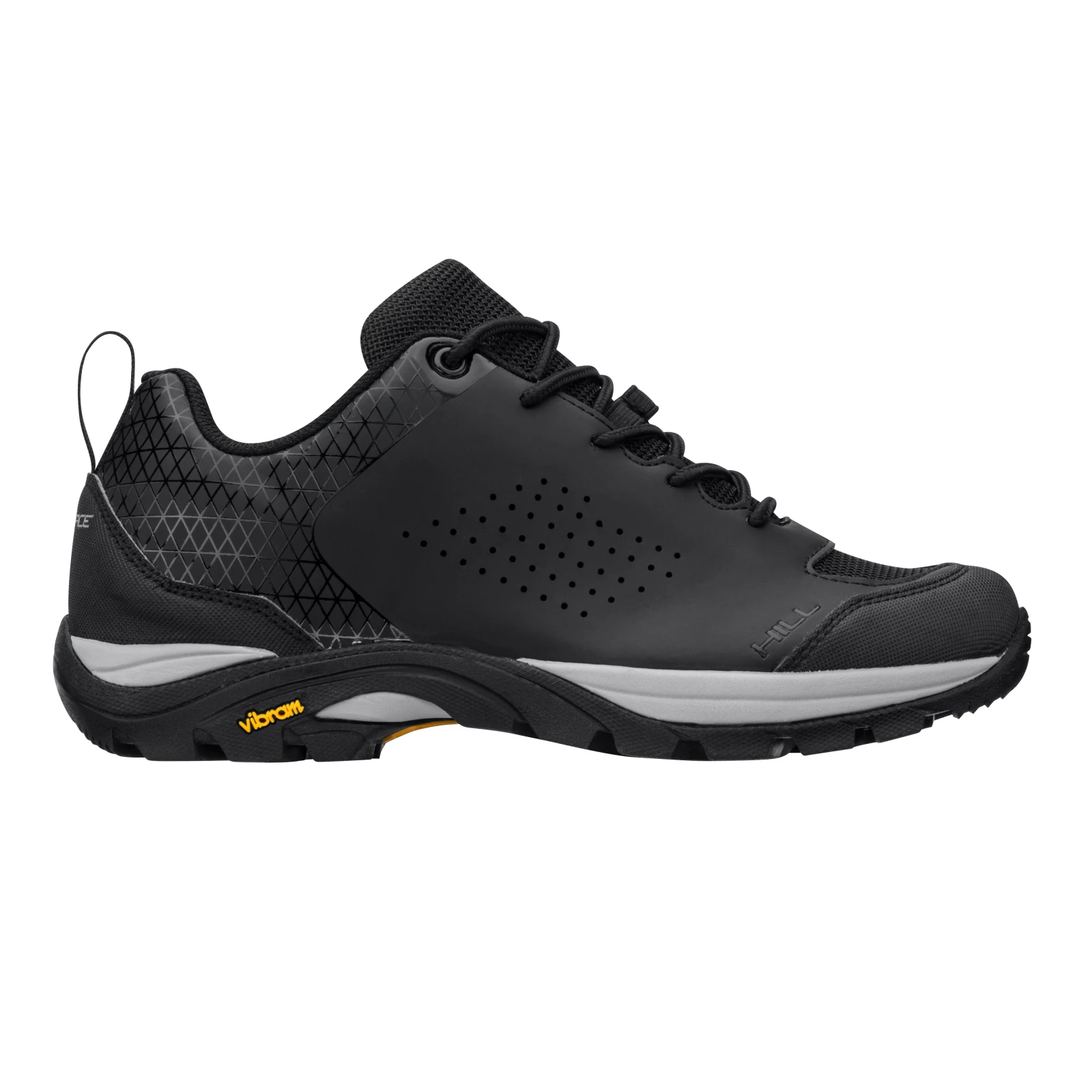 1. Pantofi ciclism Force Hill Vibram, negru, 45 Negru, 45