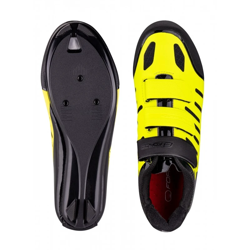 3. Pantofi Force Road Lash, negru fluo, 40 40, Negru/Galben fluo