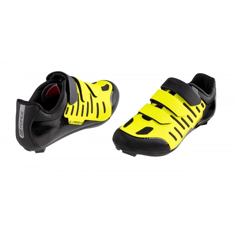 2. Pantofi Force Road Lash, negru fluo, 40 40, Negru/Galben fluo