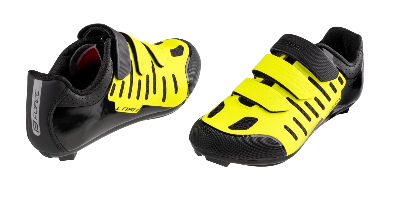 2. Pantofi Force Road Lash, negru fluo, 36 36, Negru/Galben fluo