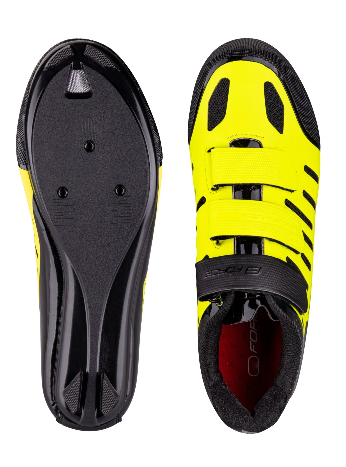 4. Pantofi Force Road Lash, negru fluo, 46 46, Negru/Galben fluo
