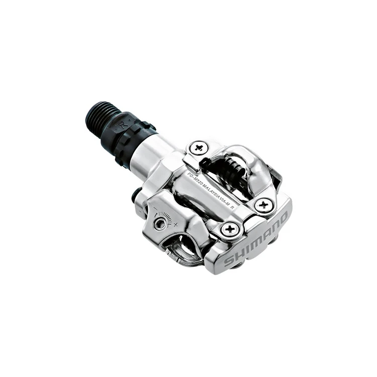 Pedale automate Shimano PD-M520S, SPD, placute SM-SH51, fara catadioptru, Argintiu Argintiu - 141098