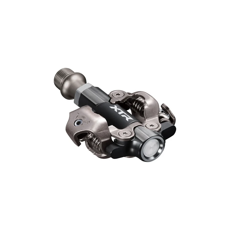 2. Pedale automate Shimano XTR PD-M9200, SPD, placute SM-SH51, fara catadioptru, Negru Ax standard