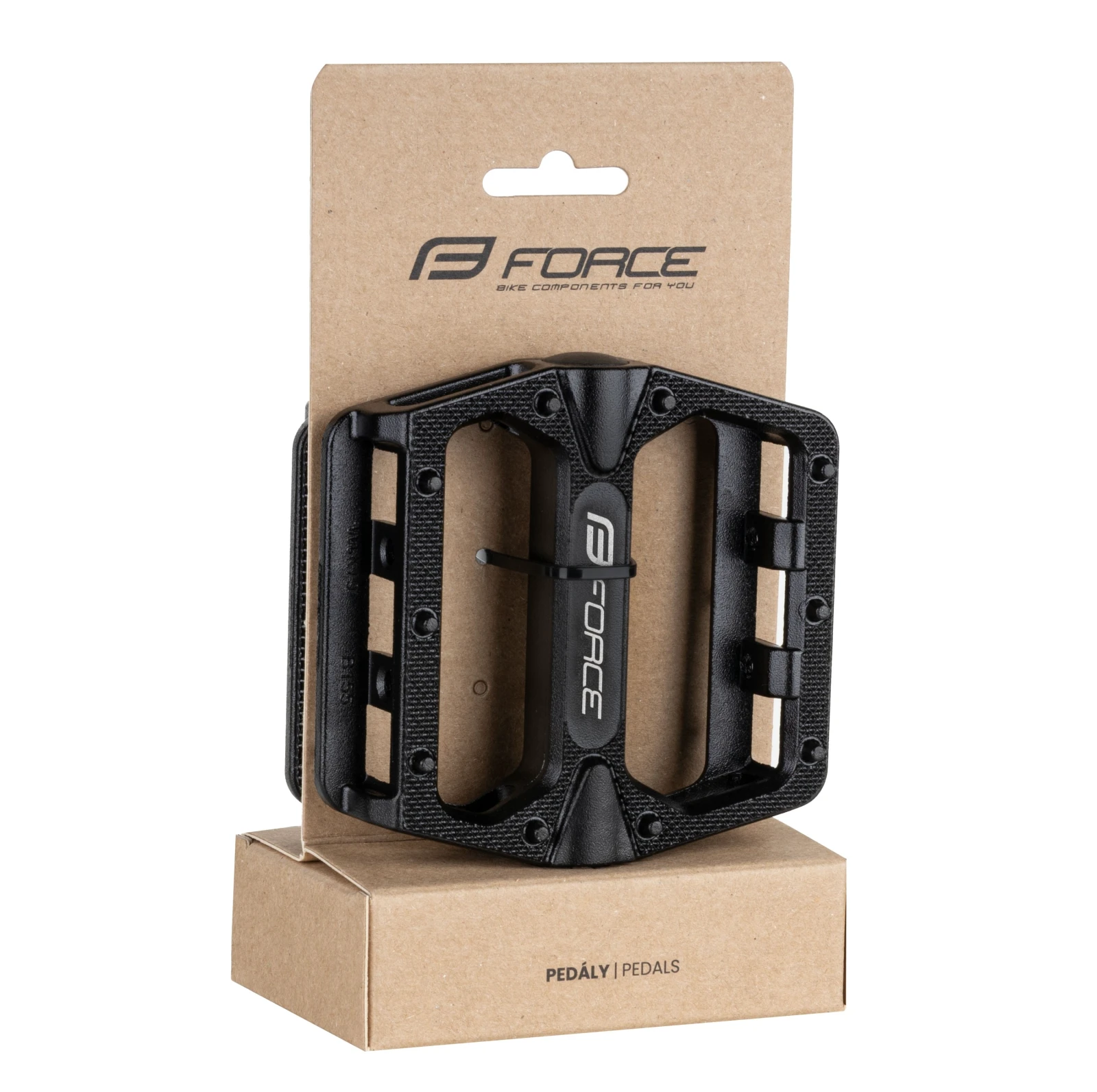 2. Pedale BMX Force Hot Al Black Negru