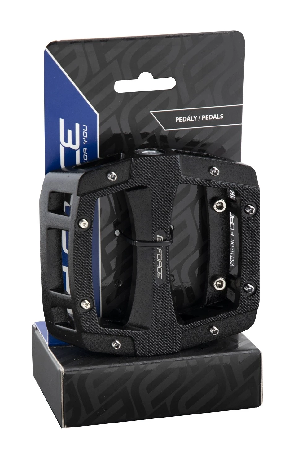 3. Pedale Force BMX Downhill aluminiu, negre