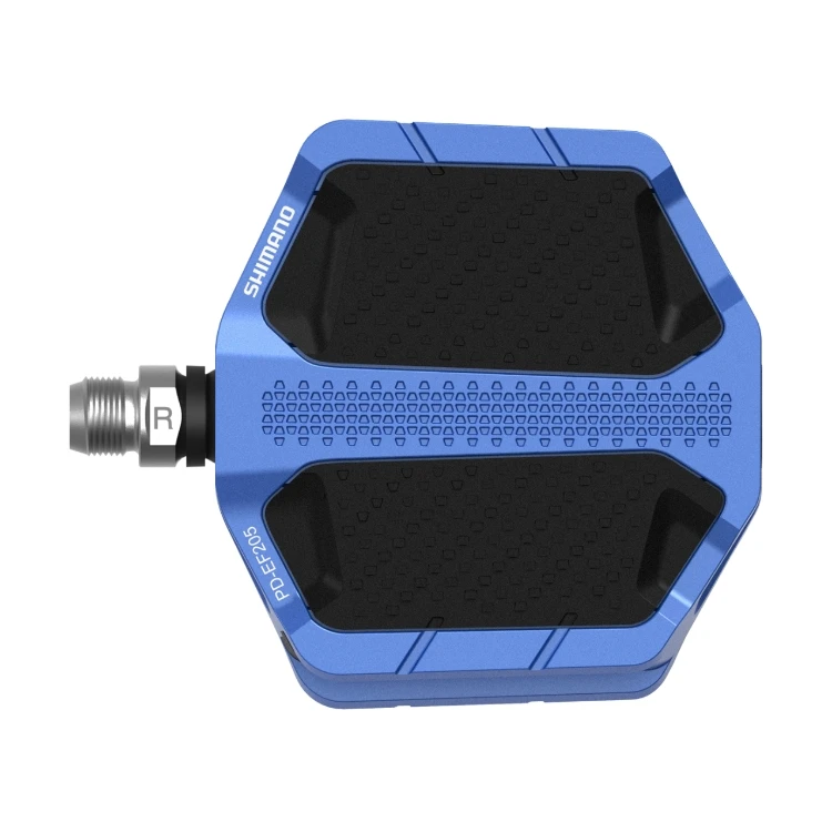 2. Pedale platforma Shimano PD-EF205, fara catadioptru, Albastru Albastru/Negru