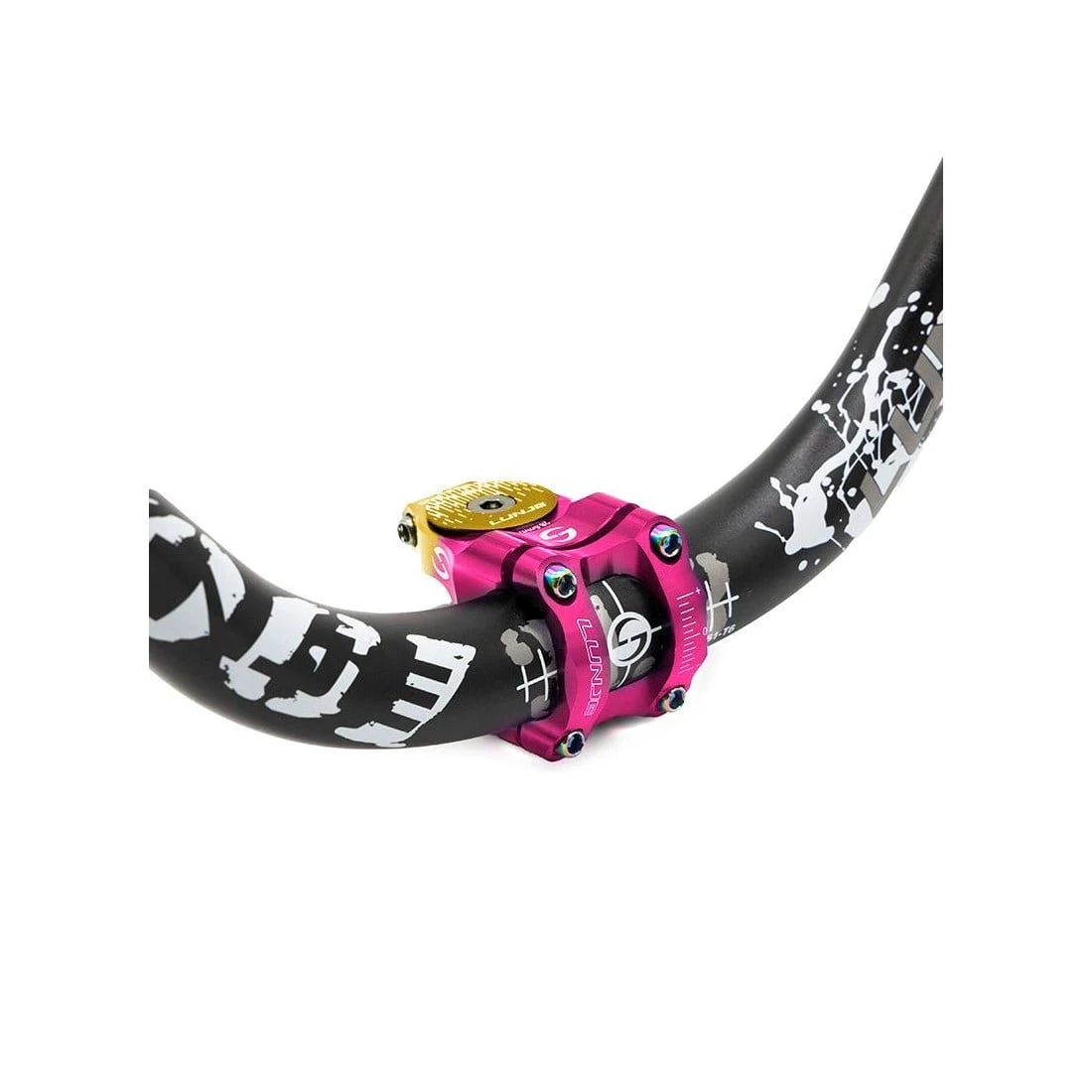 4. Pipa EWPM-003 31.8mm roz galben Magenta/Galben