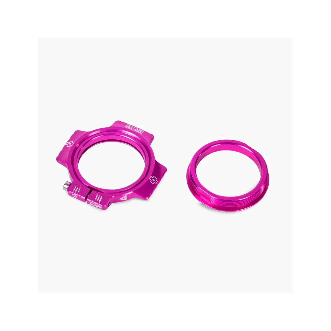 Piulita pretensionare rulmenti pedalier Muc-Off Crank Preload Ring, Roz Magenta - 109171