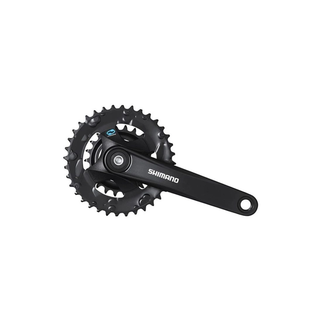 1. Angrenaj pedalier Shimano FC-M315-2, 2x7 8 viteze, 175mm, 36-22T, negru, neambalat
