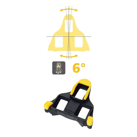 2. Placute pedale SPD-SL Shimano SM-SH11, Galben Galben/Negru
