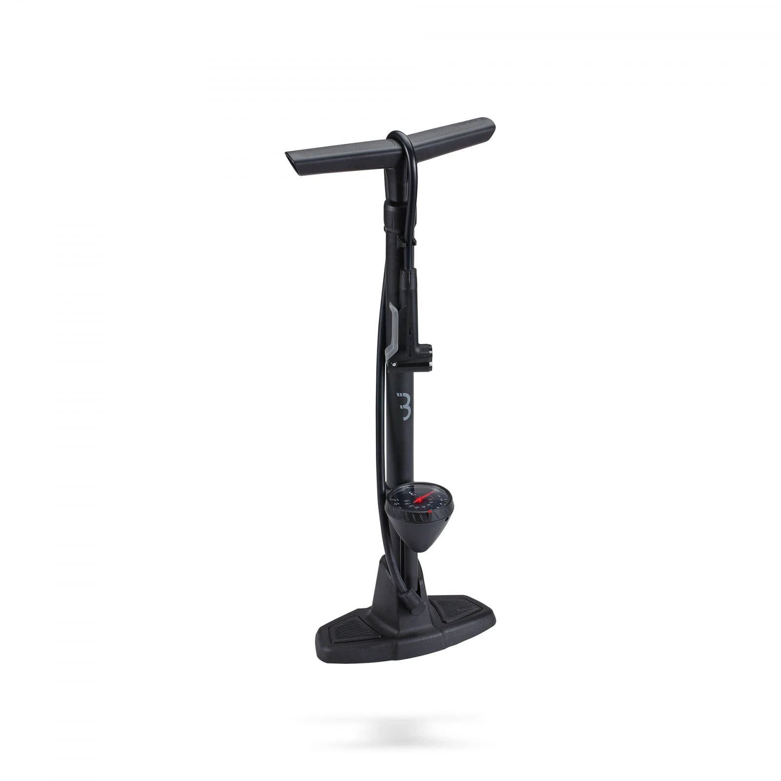 1. Pompa podea cu manometru BBB BFP-20 Airwave Dualhead 3.0 Neagra
