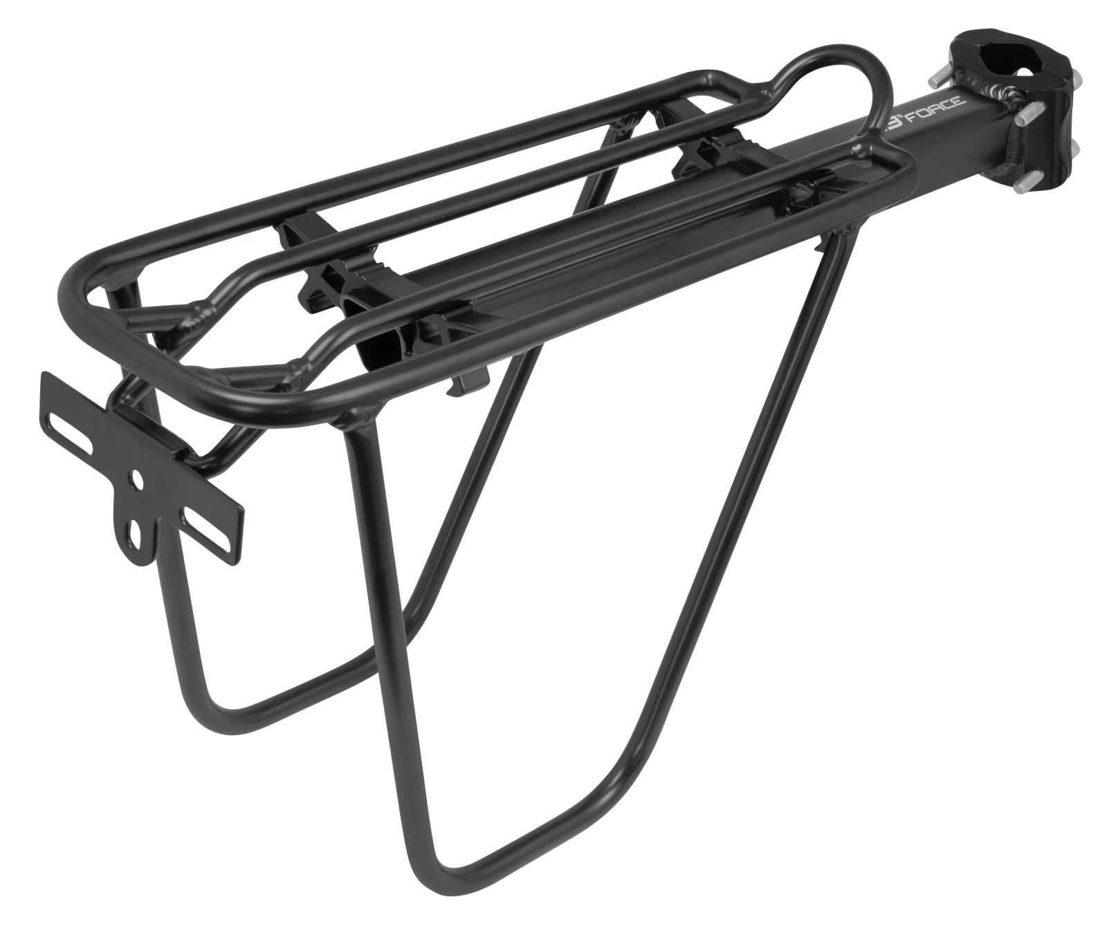 2. Portbagaj aluminiu Force 24-29 cu laterale si clema negru