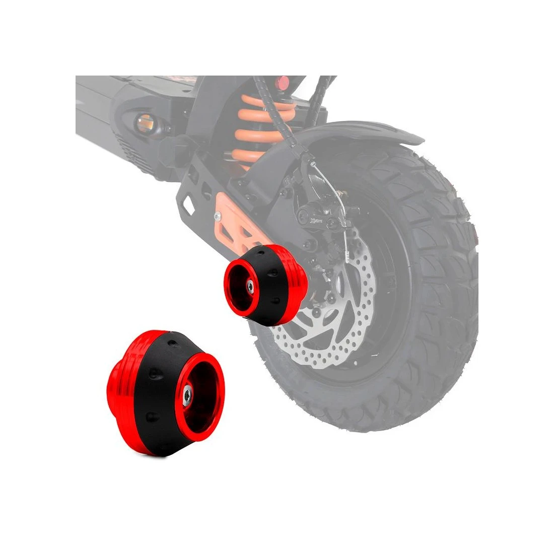 8. Protectii cadere pentru trotinete EWTB-003 rosii Rosu