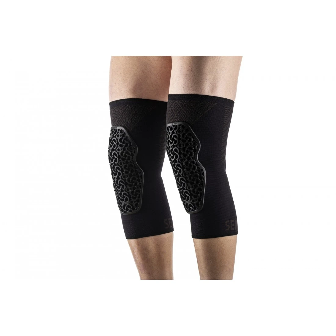9. Protectii genunchi Seryt Alps Black S S, Negru