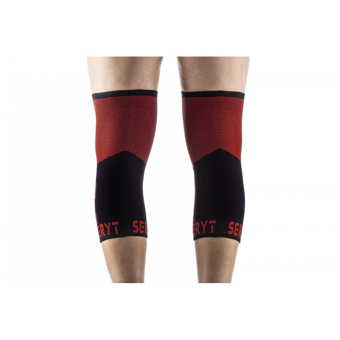 6. Protectii genunchi Seryt Checker Red S S, Negru/Rosu