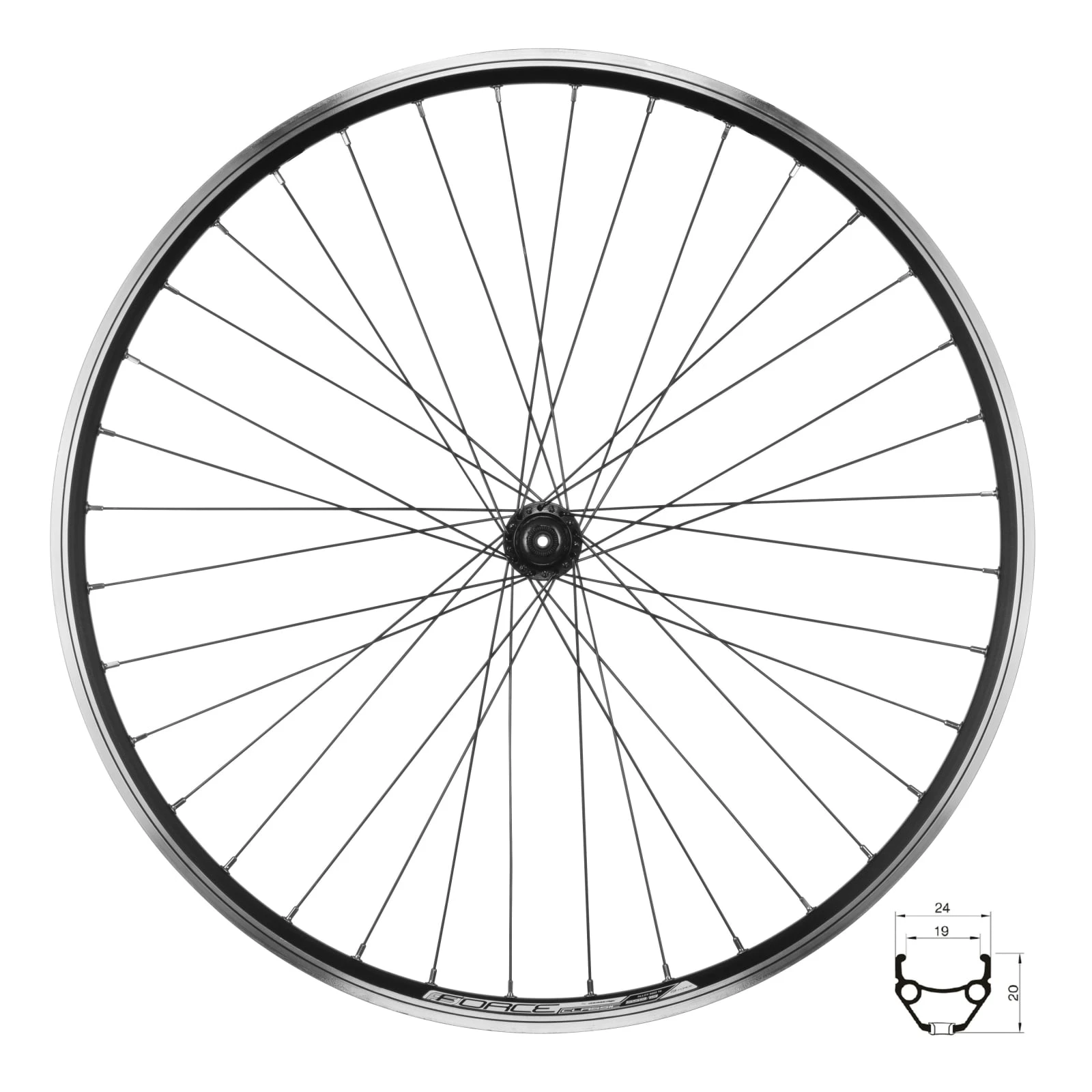 1. Roata fata 26 Force Classic 559x19