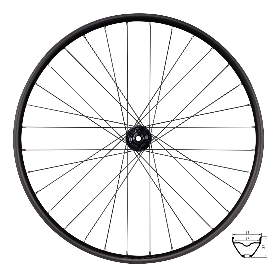 3. Roata fata Force XC 622x27 F804384-6D 15 100 32H