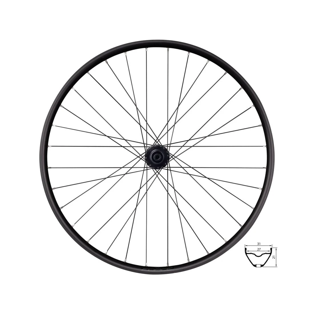 2. Roata fata Force XC 622x27 F804388-CL 15 100 32H