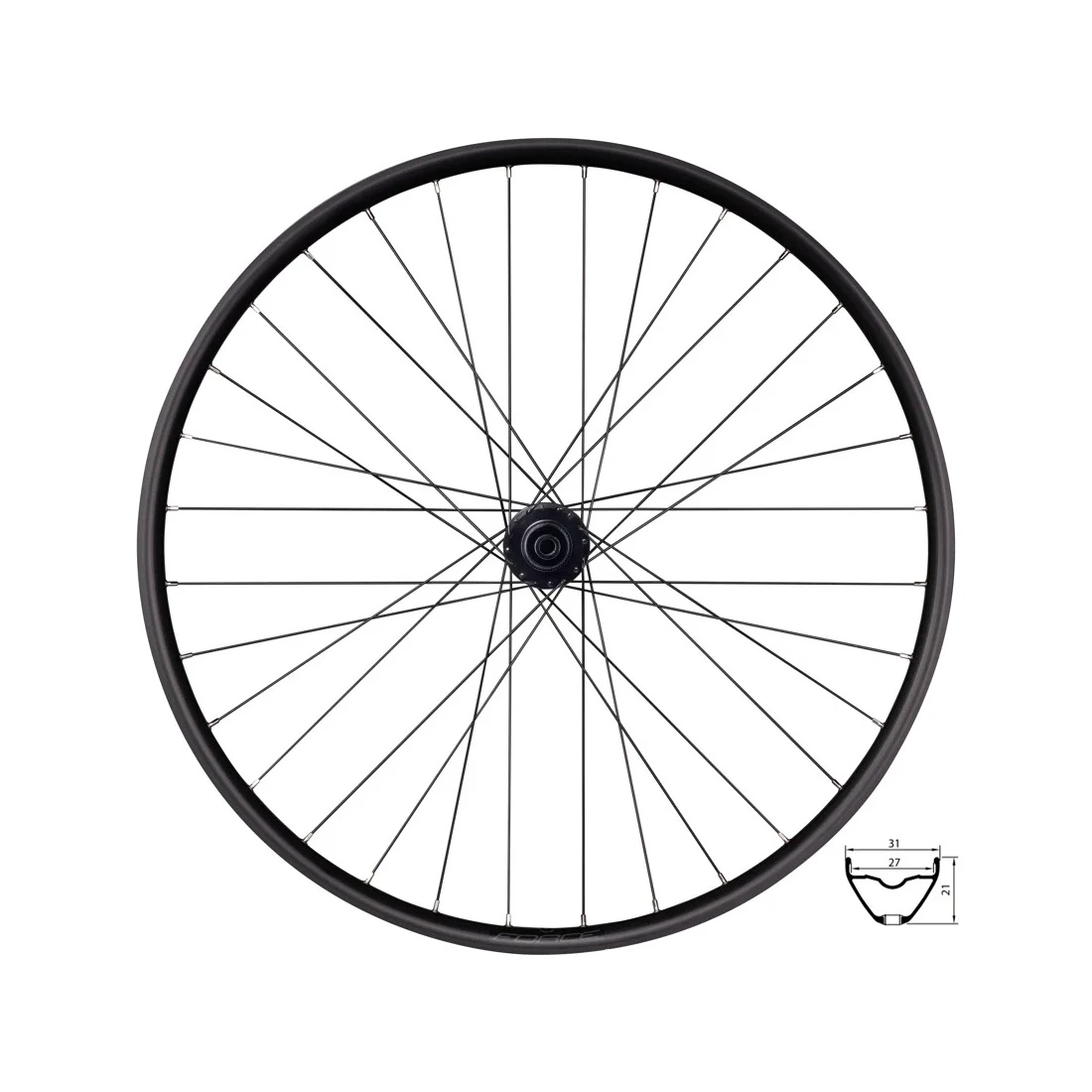 2. Roata fata Force XC 622x27 F804389-CL 15 110 32H
