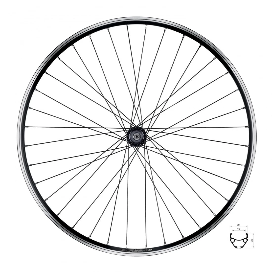 1. Roata spate Force CLASSIC 622x19 V F804321 36H