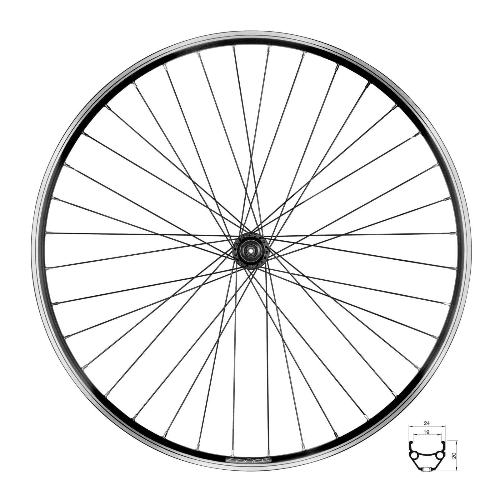 1. Roata spate Force CLASSIC 622x19 VFHT3000 36H