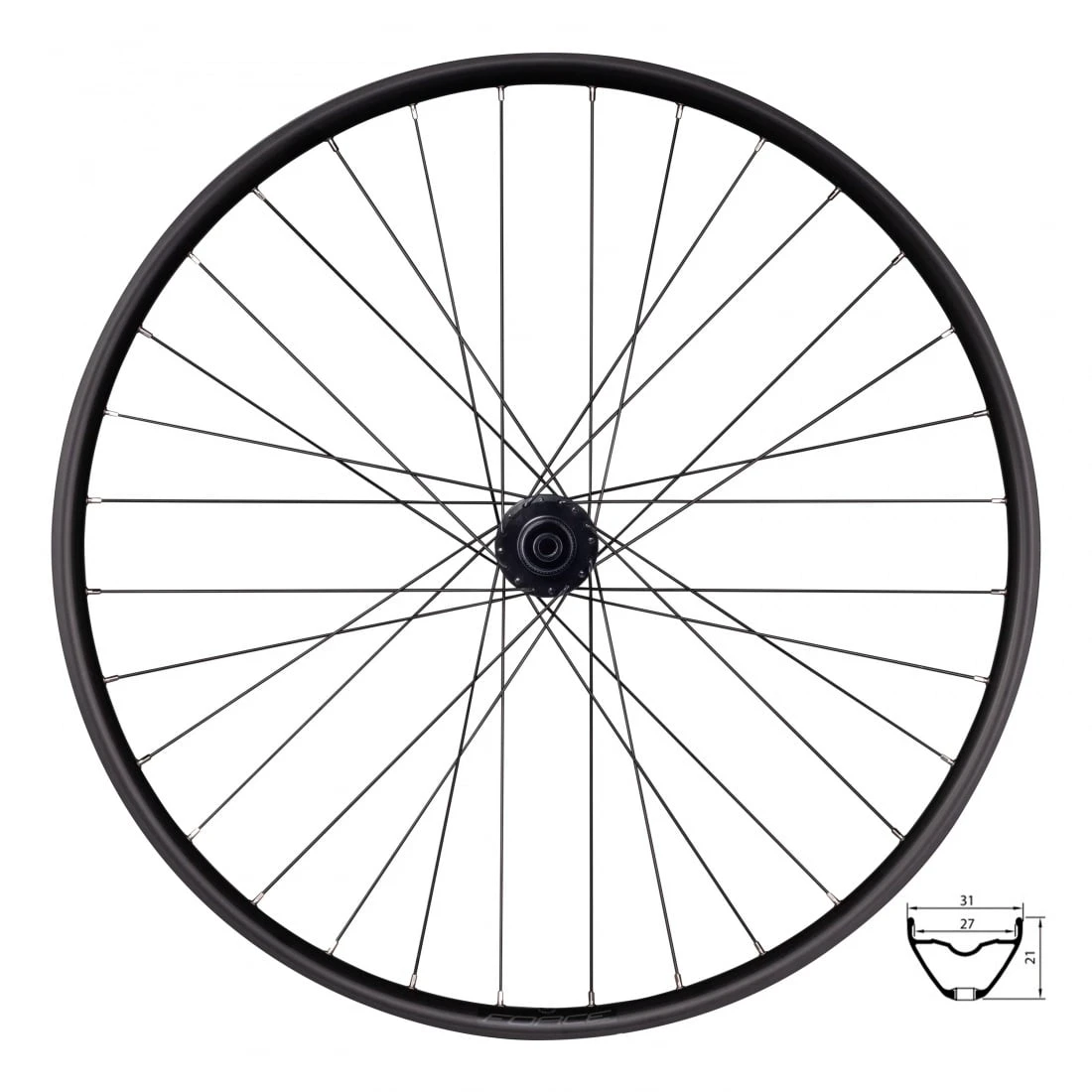 1. Roata spate Force XC 622x27 F804395-CL 12 142 32H