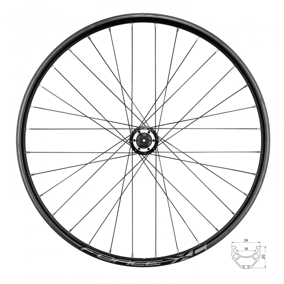 1. Roata spate Force XC Disc 584x19 804333-6B32SH 32H