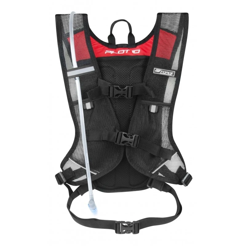 2. Rucsac Force Pilot 10L+2L rezervor, negru rosu Negru/Rosu