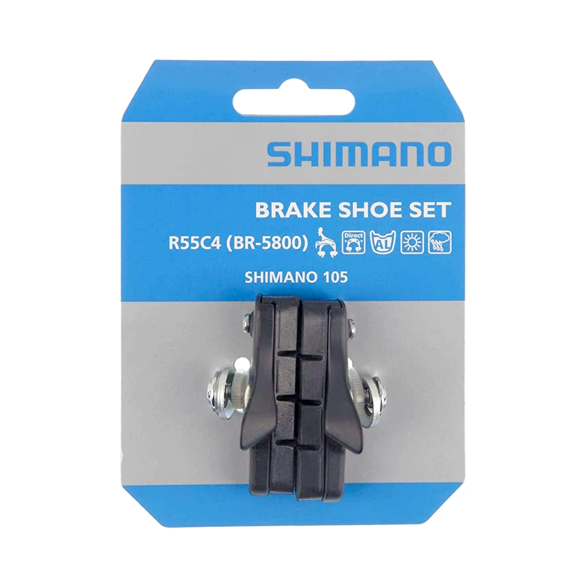 2. Saboti frana Shimano BR-5800 BR-6800, R55C4, negru Negru