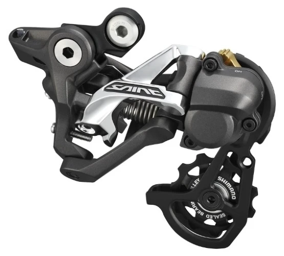 2. Schimbator spate Shimano Saint RD-M820-SS, 10 viteze, top normal, Shadow Plus, prindere directa, pt DH, setare 11-23 11-28T