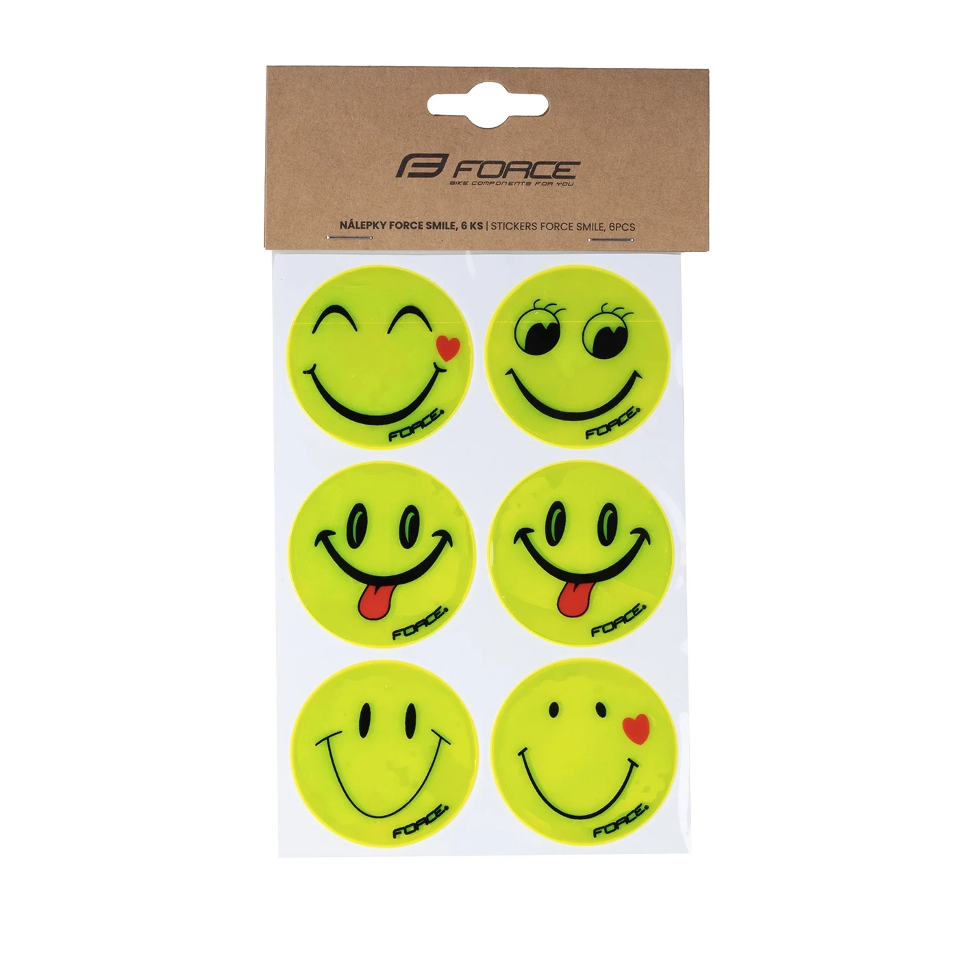 1. Set autocolante reflectorizante Force Smile 6 bucati