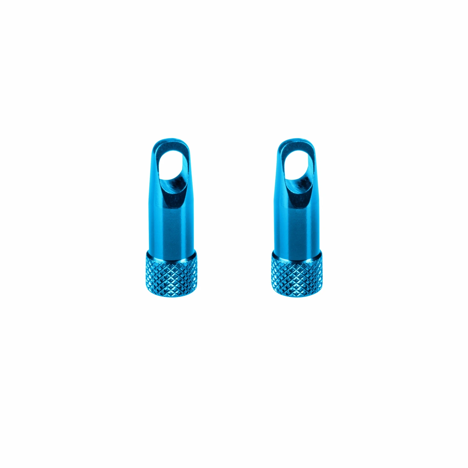 Set capacele ventil Presta cu cheita Force Aluminiu, albastru Albastru - 153598
