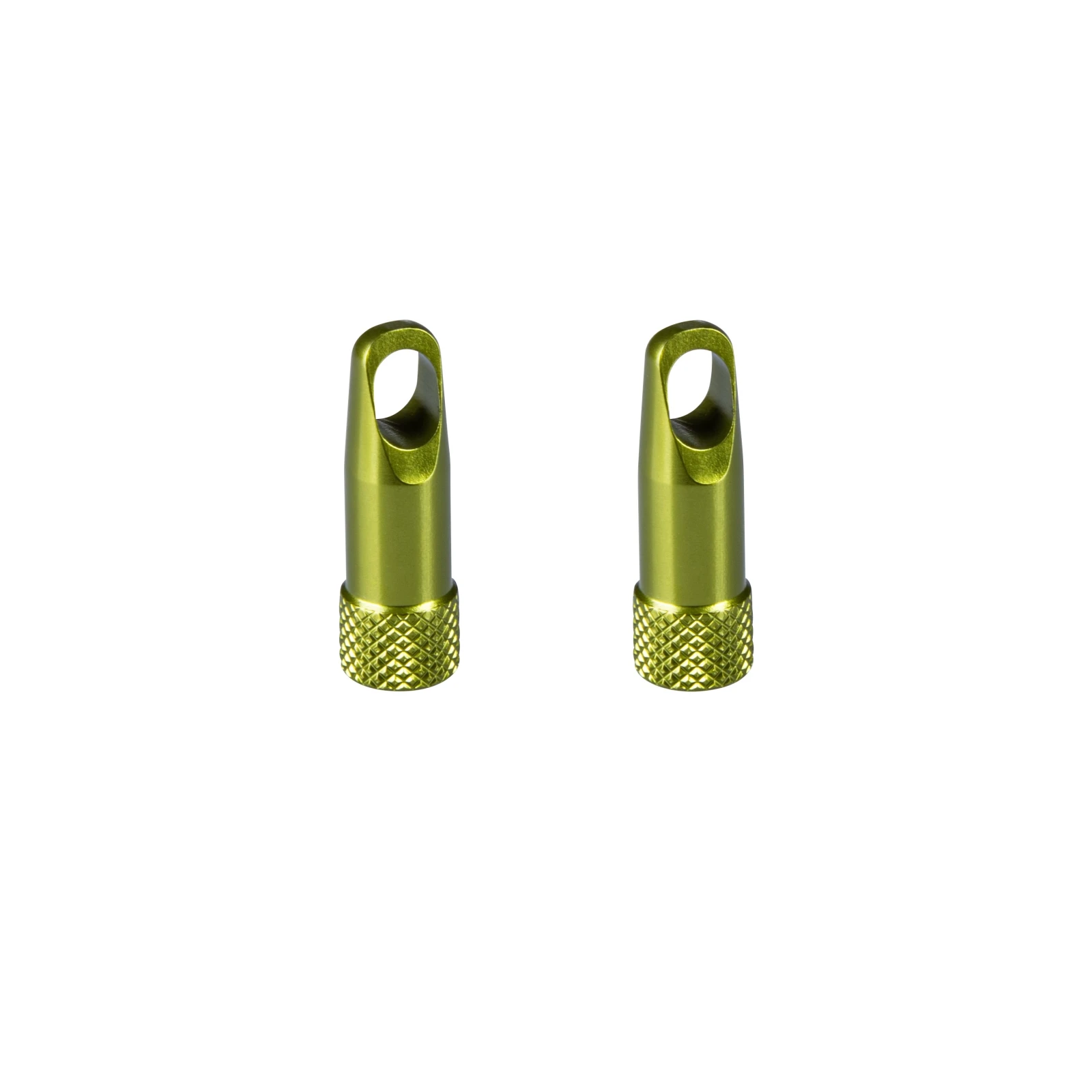 Set capacele ventil Presta cu cheita Force Aluminiu, verde Verde - 153601