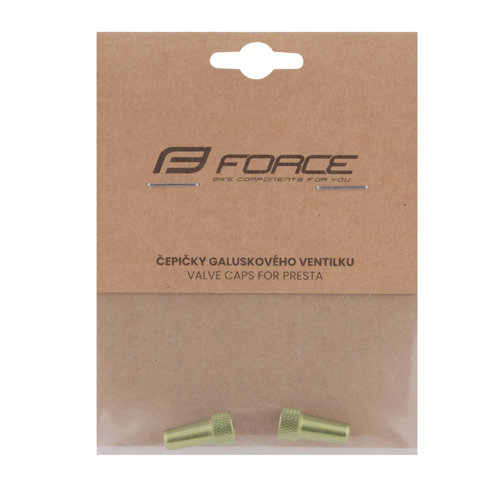 2. Set capacele ventil Presta Force Aluminiu, verde Verde