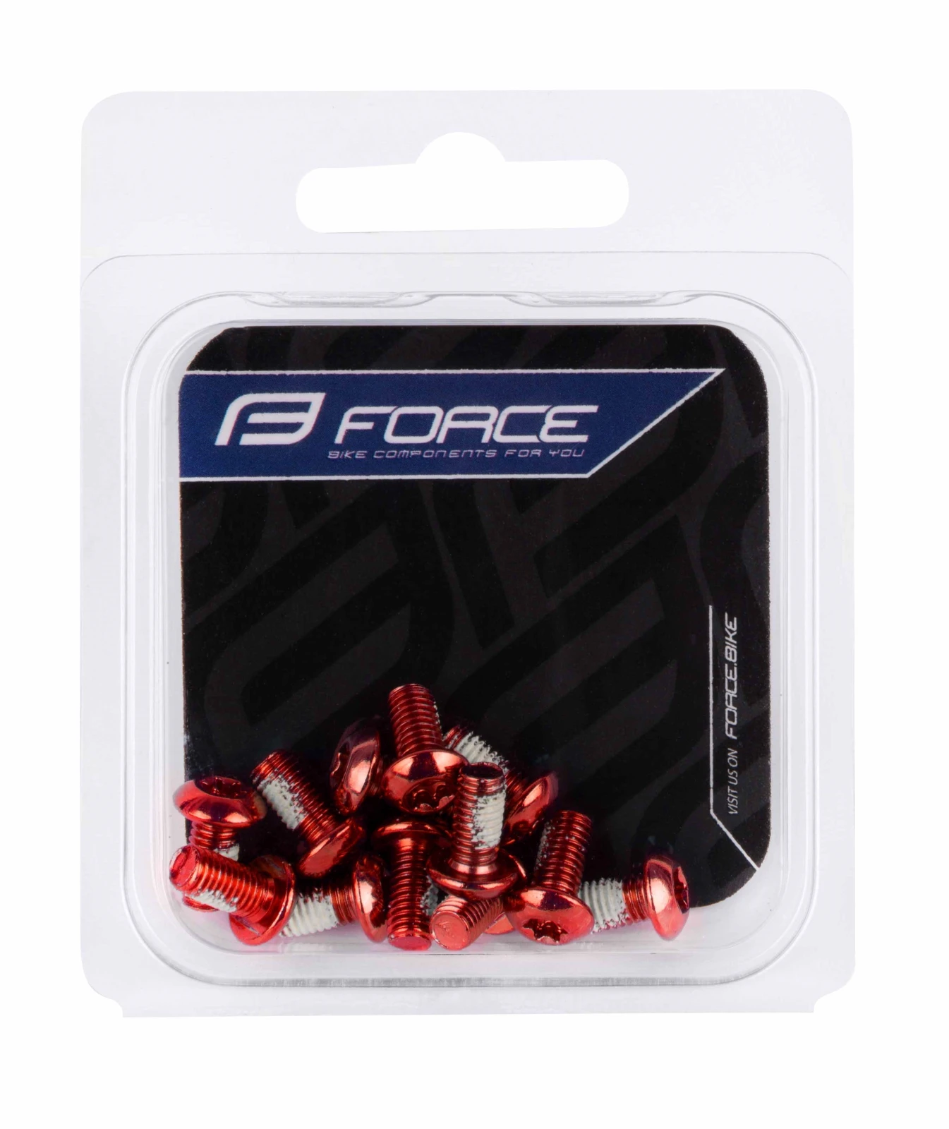 2. Set suruburi pentru disc frana Force TORX 25, 12 buc, rosu Rosu